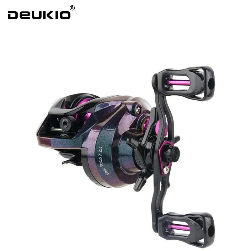 DEUKIO GBS200 Lightweight Colorful Baitcasting Reel with 8KG Drag and 7.1:1 Gear Ratio - Wild Frontier Gear LLC