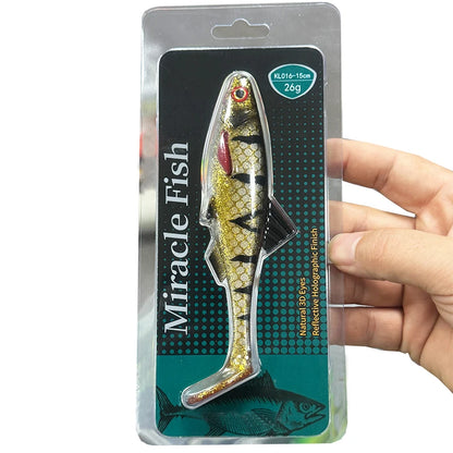1 Pc Fishing Lures Soft T Tail 15cm/5.91in/26g Bait  Fishing Lure