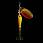 1pcs Rotating Metal Spinner Fishing Lures 9.1g 7cm Sequins Iscas Artificial Hard Baits Crap Bass Treble Hook Tackle Accessories Wild Frontier Gear LLC