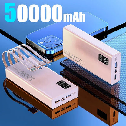 Xiaomi 50000mAh High Capacity Power Bank 4 in 1 120W Fast Charging Powerbank Portable Battery Charger For iPhone Samsung Huawei Wild Frontier Gear LLC