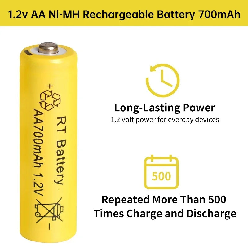 Skywolfeye 30pcs/24pcs/18pcs/12pcs/6pcs AA AAA NiMh 1.2V 700mah Rechargeable Battery Set with 6 Slot Battery Charger Wild Frontier Gear LLC