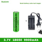 18650 Battery Rechargeable Battery 3.7V 18650 9800mAh Capacity Li-ion Rechargeable Battery For Flashlight Torch Battery+Charger Wild Frontier Gear LLC