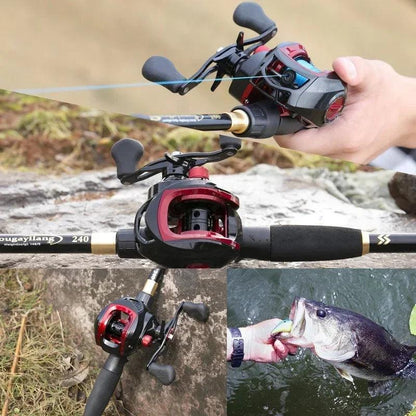 Sougayilang Casting Fishing Rod Combo Telescopic Kit - Wild Frontier Gear LLC