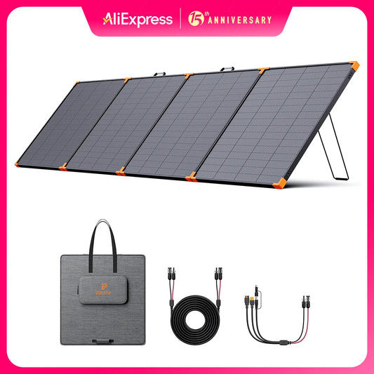 ZOUPW 450 Watt Portable Solar Panel, 38V Foldable N-Type 16BB for Power Station/Solar Generator, 25% Efficiency, IP68 Waterproof Wild Frontier Gear LLC