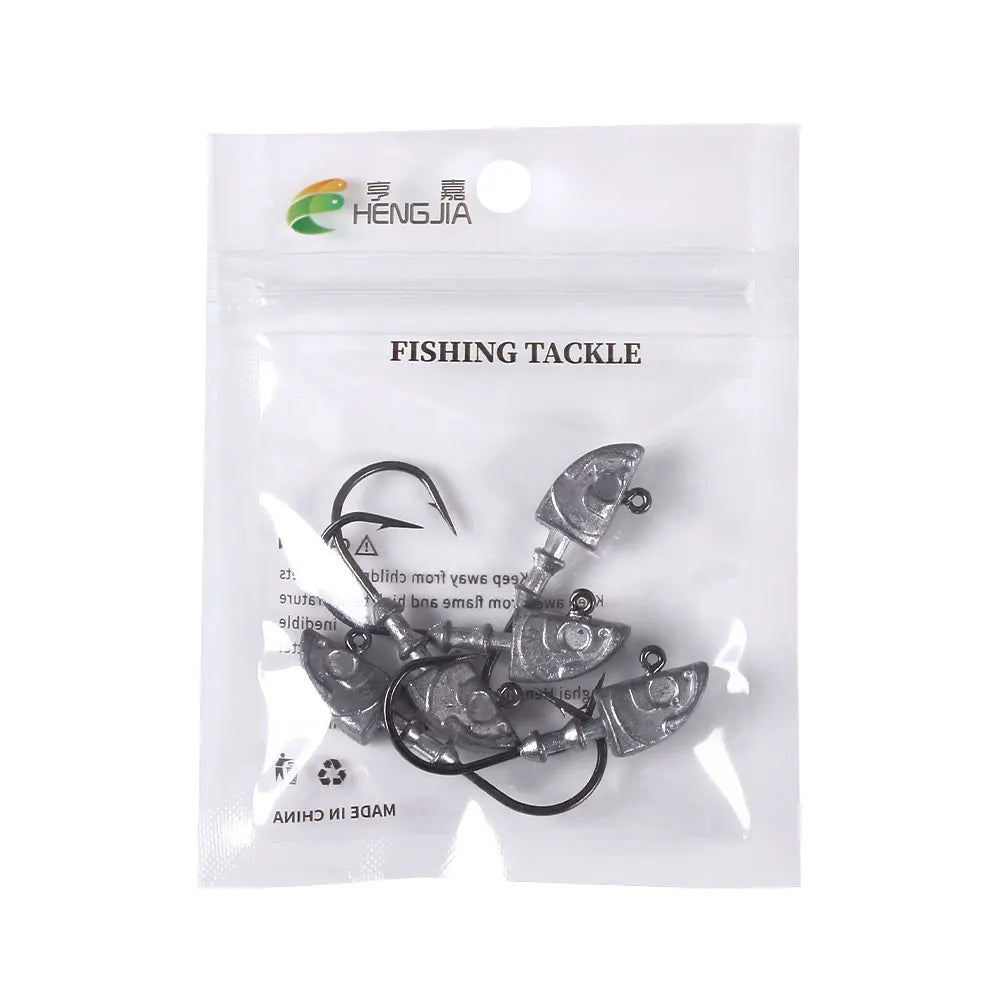 big jig head long hook heavy Triangle Head Hooks  fishing hook soft worm jig Lure Hook Jig Head Fishing Tackle