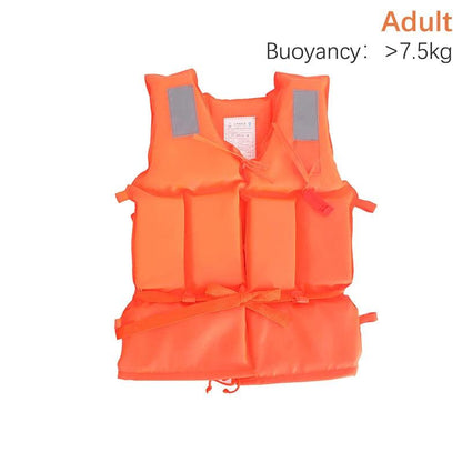 New Orange Adult Childen Foam Flotation Swimming Life Jacket Vest With Whistle Boats Fishing Vest Swimming Drifting Vest - Wild Frontier Gear LLC
