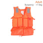 New Orange Adult Childen Foam Flotation Swimming Life Jacket Vest With Whistle Boats Fishing Vest Swimming Drifting Vest - Wild Frontier Gear LLC