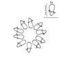 100pcs/lot nice Snap Fishing Barrel Swivel Safety Snaps Hooks Fishhook Fishing Tackle Box Accessory tool lures