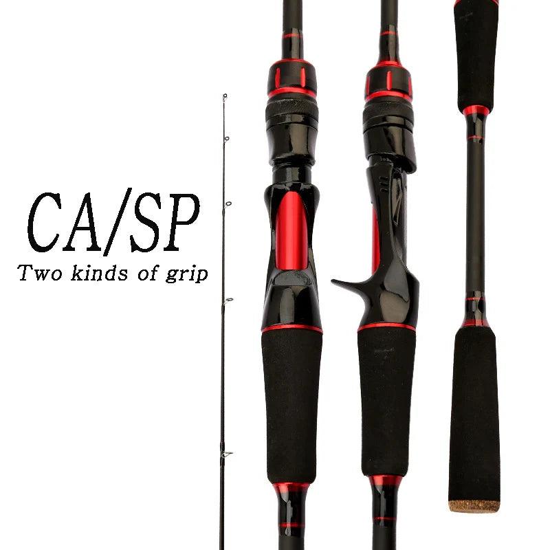 Newly 2 PCS Jigging rod 1.65M 1.8M far-cast fishing rod ultralight lure fishing rod sea pole tourist boat fishing cane - Wild Frontier Gear LLC