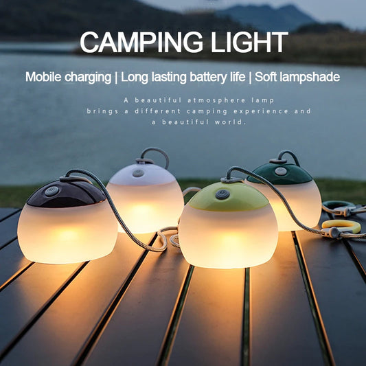 Camping Light Outdoor Camping Tent Light LED Charging Lighting Hanging Light Portable Emergency Camping Atmosphere Light
