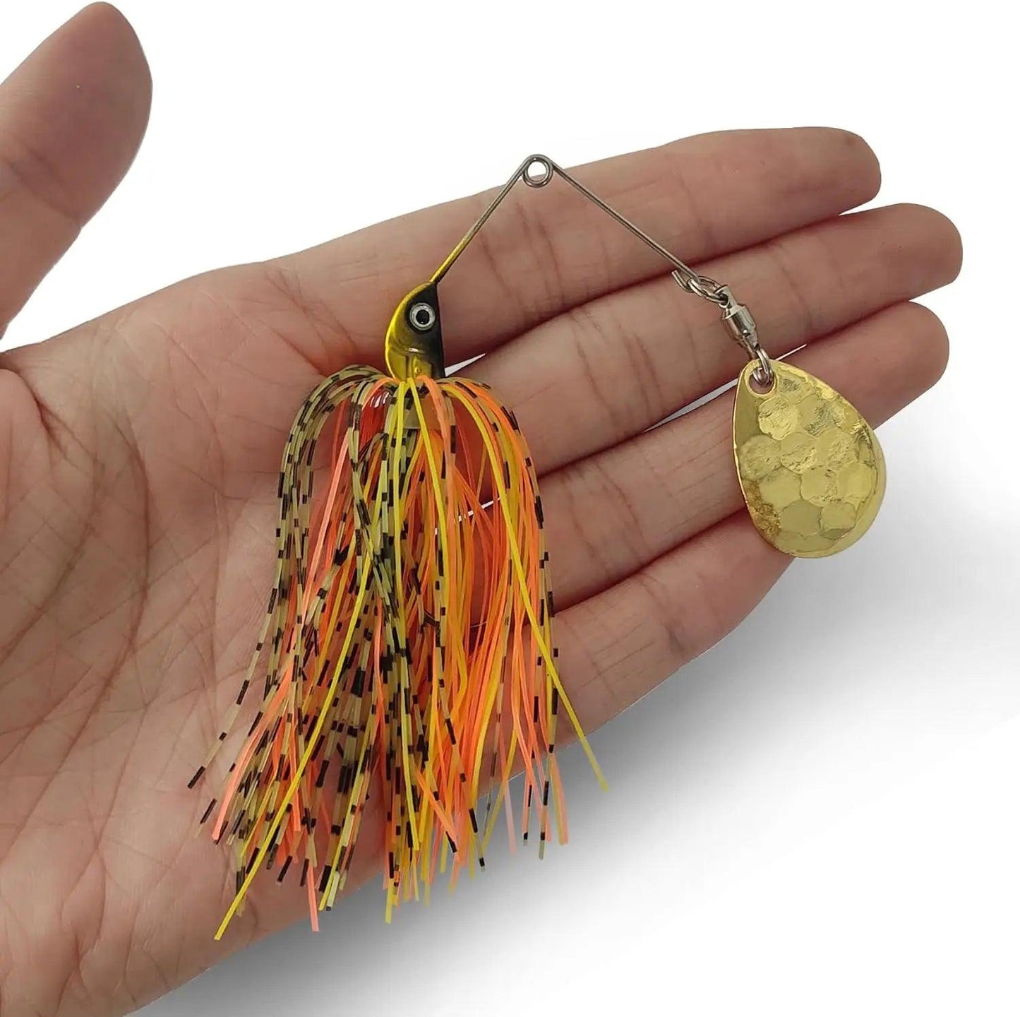 Eupheng Premium Spinner Bait Fishing Lures | Versatile Weight Options & 3D Fish Head Designs for Bass and Pike Fishing - Wild Frontier Gear LLC
