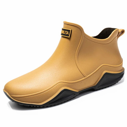 Rain Shoes Ankle Waterproof Shoes Women Rain Boots Men Anti-slip Wear-resistant Plush Fashion Kitchen Work Boots Summer Winter - Wild Frontier Gear LLC
