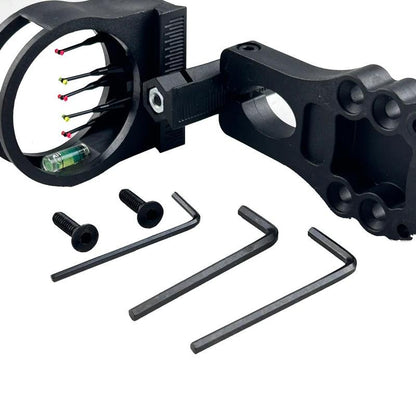 Five-Needle Sighting Bow And Arrow Archery Accessories Fiber Sight Compound Recurve Bow With Light Adjustable For Shooting - Wild Frontier Gear LLC
