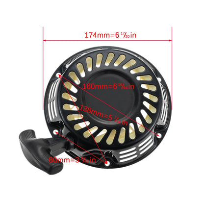 Recoil Starter Assy Fit For Coleman Baja Messimo Lifan Ducar 212Cc 196Cc 224Cc Harbor Freight Predator 212 224 7HP Pull Start Wild Frontier Gear LLC