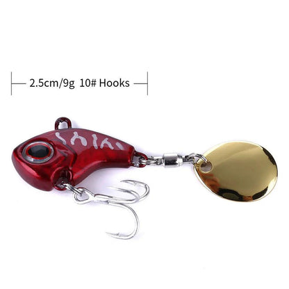 VIB Tail Spinner Fishing Lures - Metal Spoon Jigs for Bass, Pike, and Trout Tackle - Wild Frontier Gear LLC