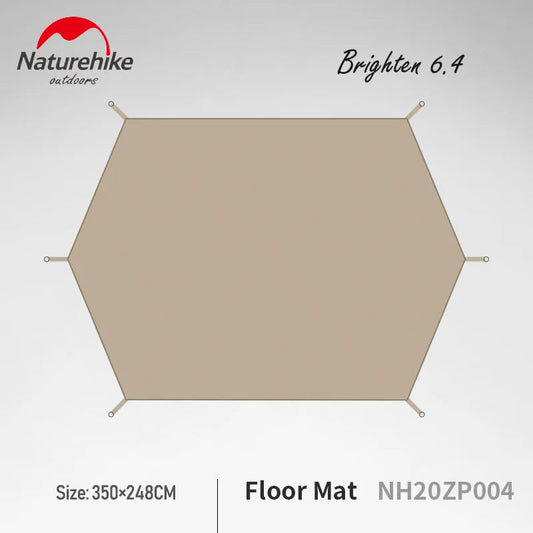 Naturehike Brighten 6.4 Cotton Floor Mat Tent Floor Cloth Moisture-Proof Pad Polyester Fiber 350x248cm Hiking Picnic NH20ZP004 Wild Frontier Gear LLC
