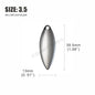 Countbass 50pcs Nickel-Plated Steel Willow Spinner Blades for DIY Fishing Lures - Smooth Finish, Perfect for Tackle Craft - Wild Frontier Gear LLC