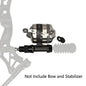 Bowfishing Spincast Reel with Adjustable Fishing Reel Seat for Right and Left Hand Use on Compound Bows - Wild Frontier Gear LLC