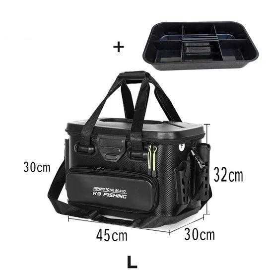 20L/28L/40L Multifunction EVA Fishing Tackle Bag Fishing Bucket Live Fish Box Outdoor Fishing Backpack with Rod Holder - Wild Frontier Gear LLC