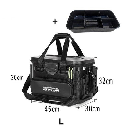 20L/28L/40L Multifunction EVA Fishing Tackle Bag Fishing Bucket Live Fish Box Outdoor Fishing Backpack with Rod Holder - Wild Frontier Gear LLC