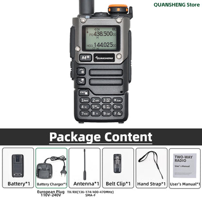Quansheng UV K5 8 Walkie Talkie Am Fm Communication Two Way Radio Receiver Ham Amateur Long Range Wireless Set Transceiver