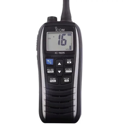 New IC-M25 VHF Transceiver Marine Radio float IPX7 Sea Vessel walkie talkie IC M25 Two Way Radio Handheld waterproof intercom