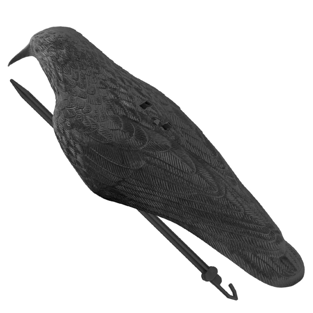 Black Plastic Crow Garden Bird Deter Scarer Scarecrow Mice Pest Control Deterrent Repeller Decor For Bird Control Hunting Decoys