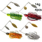 Eupheng Premium Spinner Bait Fishing Lures | Versatile Weight Options & 3D Fish Head Designs for Bass and Pike Fishing - Wild Frontier Gear LLC