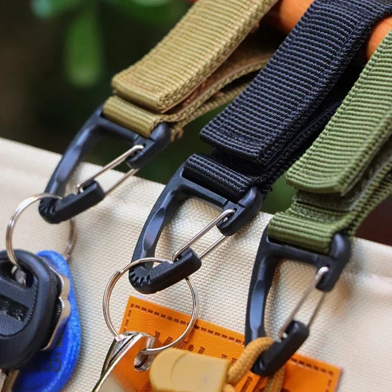 Outdoor Camping Carabiner Nylon Molle Tactical Key Hook - Wild Frontier Gear LLC