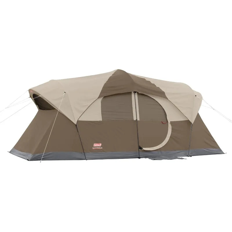 Coleman WeatherMaster 10-Person Tent, Weatherproof Tent with Rainfly & Room Divider, Spacious Family Tent with Carry Bag Wild Frontier Gear LLC