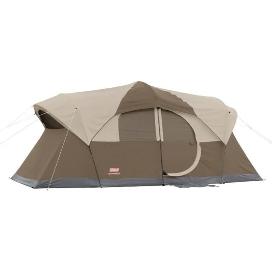 Coleman WeatherMaster 10-Person Tent, Weatherproof Tent with Rainfly & Room Divider, Spacious Family Tent with Carry Bag Wild Frontier Gear LLC