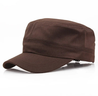 Solid Color Adjustable Military Hat Unisex Retro Plain Cotton Baseball Cap Fashion Casual Outdoor Breathable Hiking Hunting Hat