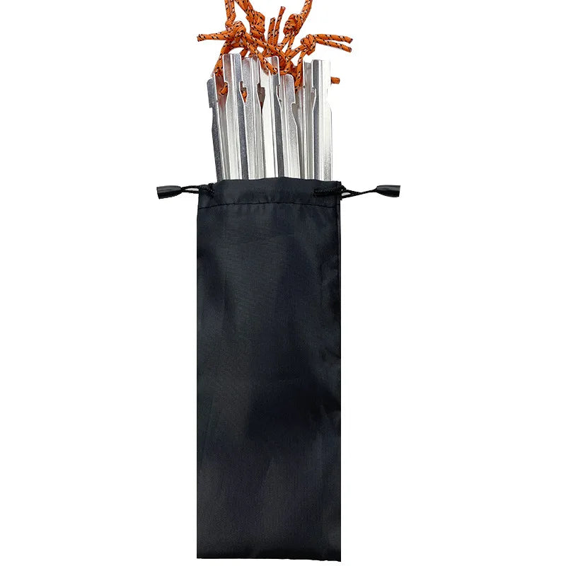 Pacoone 10 Pcs Lot 18cm Aluminum Tent Pegs Outdoor Accessories - Wild Frontier Gear LLC