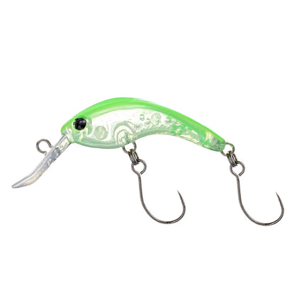 LTHTUG Area Trout Fishing Lure RUSH BELL Medium Diving Minnow 33mm 2g Floating Crankbait Noiseless Hard Artificial LW124