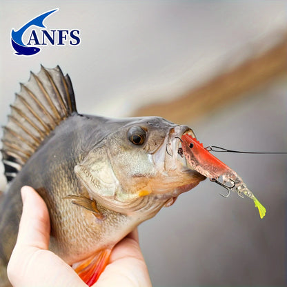 ANFS 1pc Realistic Shrimp Fishing Lures Multi-Jointed Softbait Artificial Bait For Saltwater & Freshwater