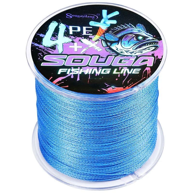 Sougayilang 4 Strands Braided Fishing Line 100M 300M Multifilament Carp Fishing Wire Fishing Accessories Durable PE Line Pesca