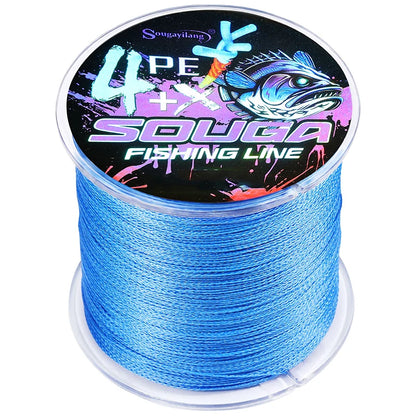 Sougayilang 4 Strands Braided Fishing Line 100M 300M Multifilament Carp Fishing Wire Fishing Accessories Durable PE Line Pesca