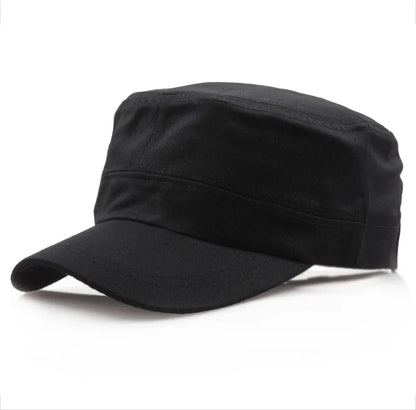 Solid Color Adjustable Military Hat Unisex Retro Plain Cotton Baseball Cap Fashion Casual Outdoor Breathable Hiking Hunting Hat