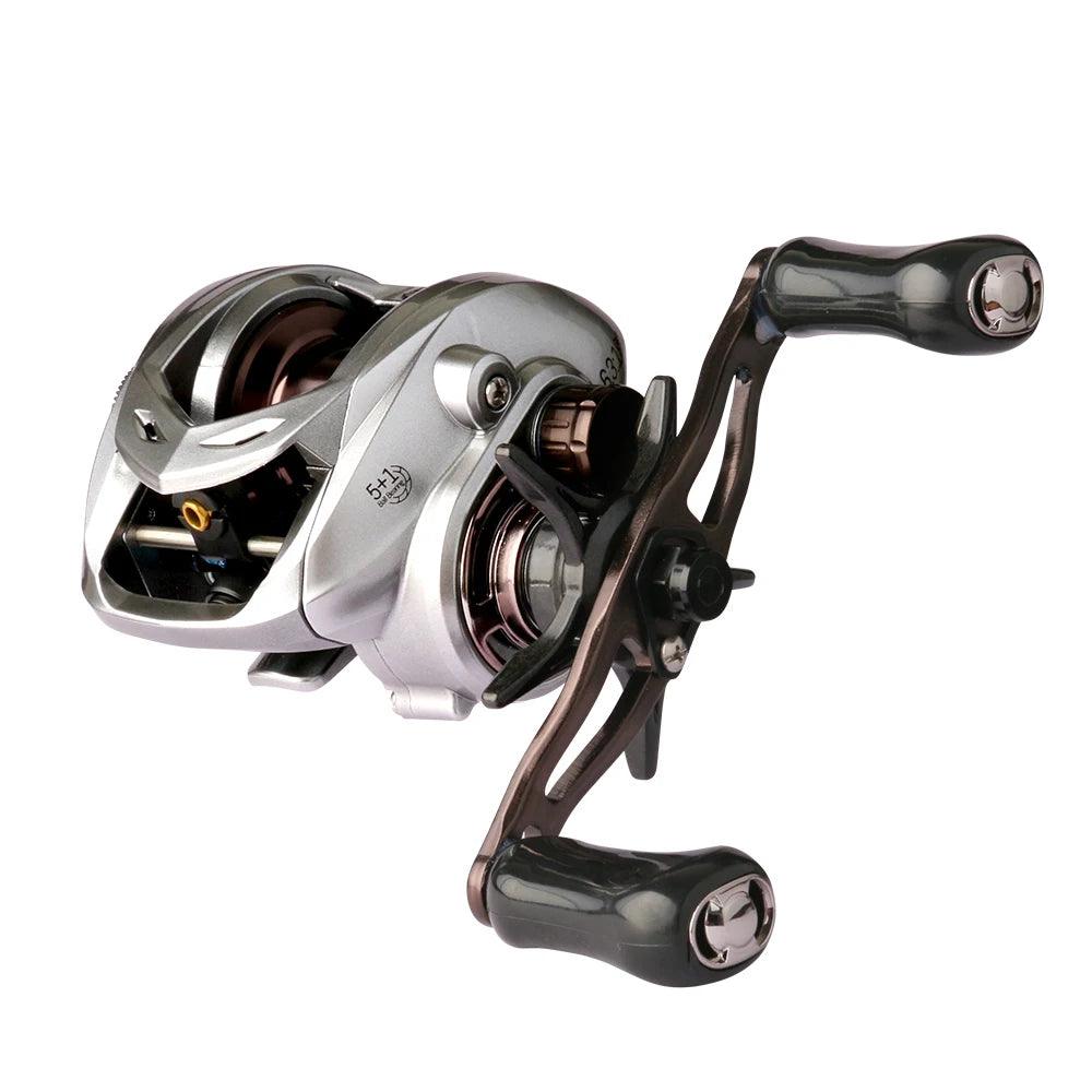 DEUKIO BST Carbon Fiber Baitcasting Reel 6.3:1 with 8KG Drag Power for Sea and Freshwater Fishing - Wild Frontier Gear LLC