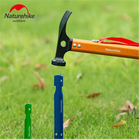 Naturehike Portable Hammer Tent Peg Stake Puller for Grond Nail Carbon Steel Aluminium Alloy Outdoor Tools Camping Accessories Wild Frontier Gear LLC