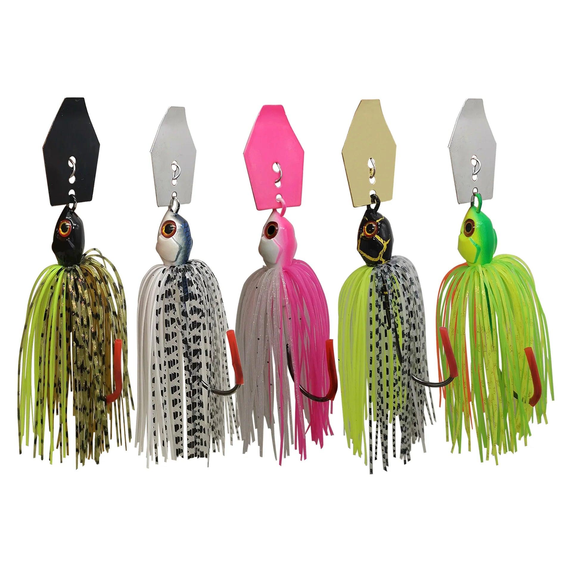 Mycena Multi-Weight Fishing Lure: Chatterbait, Spinnerbait, and Buzzbait for Bass and Pike - Wild Frontier Gear LLC