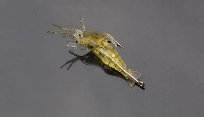 10pcs Wholesale Bionic Glow-in-the Dark Fake Shrimp Lure 4cm With Hook Smell Soft Shrimp Lure