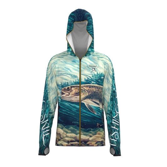Men's Sports Top Ice Silk Fishing Clothing Breathable Cool Feeling Fishing Sunscreen Clothing Quick Dry Fishing Hoodie Hombre - Wild Frontier Gear LLC