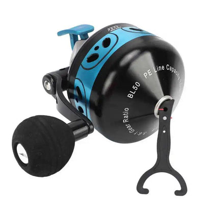 Heavy-Duty Metal Spincasting Fishing Reel for Saltwater and Freshwater Adventures - BL50 Model with 3.6:1 Gear Ratio - Wild Frontier Gear LLC
