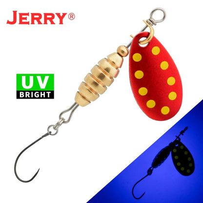 Jerry Spear Ultra-Lightweight Brass Spinnerbait Lures for Perch, Trout, and Bass Fishing - Wild Frontier Gear LLC