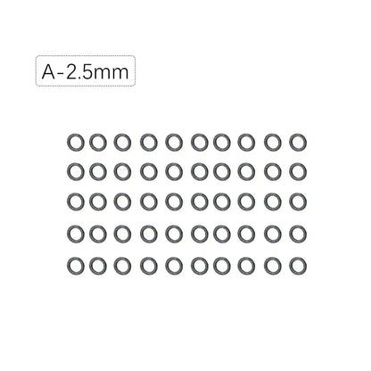 50pcs Carp Fishing Accessories Round Ring Swivels For Hair Chod Rig Pop up Bait Boilie Hook Swivels Connector Terminal Tackle