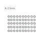 50pcs Carp Fishing Accessories Round Ring Swivels For Hair Chod Rig Pop up Bait Boilie Hook Swivels Connector Terminal Tackle