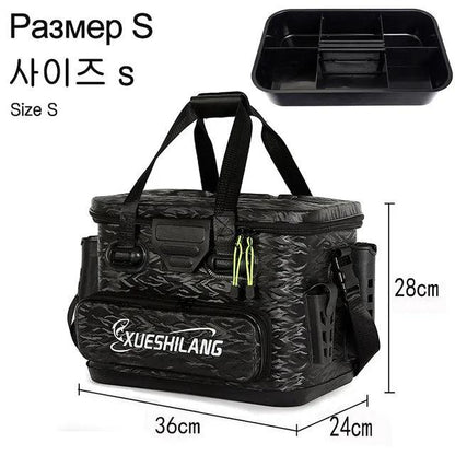 EVA Multifunction Fishing Bucket Rod Bait Reel Lure Live Fish Storage Bag Large Capacity Camping Fishing Accessories Tackle Box - Wild Frontier Gear LLC