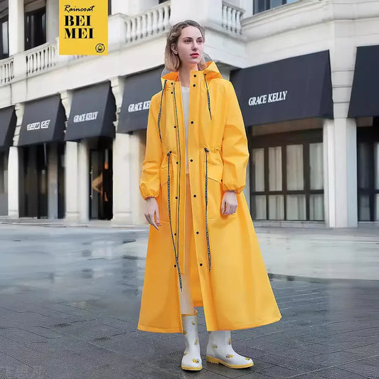 Waterproof Raincoat Outdoor Tourism Hiking Rain Poncho Hooded Rain Coat High-quality Raincoat