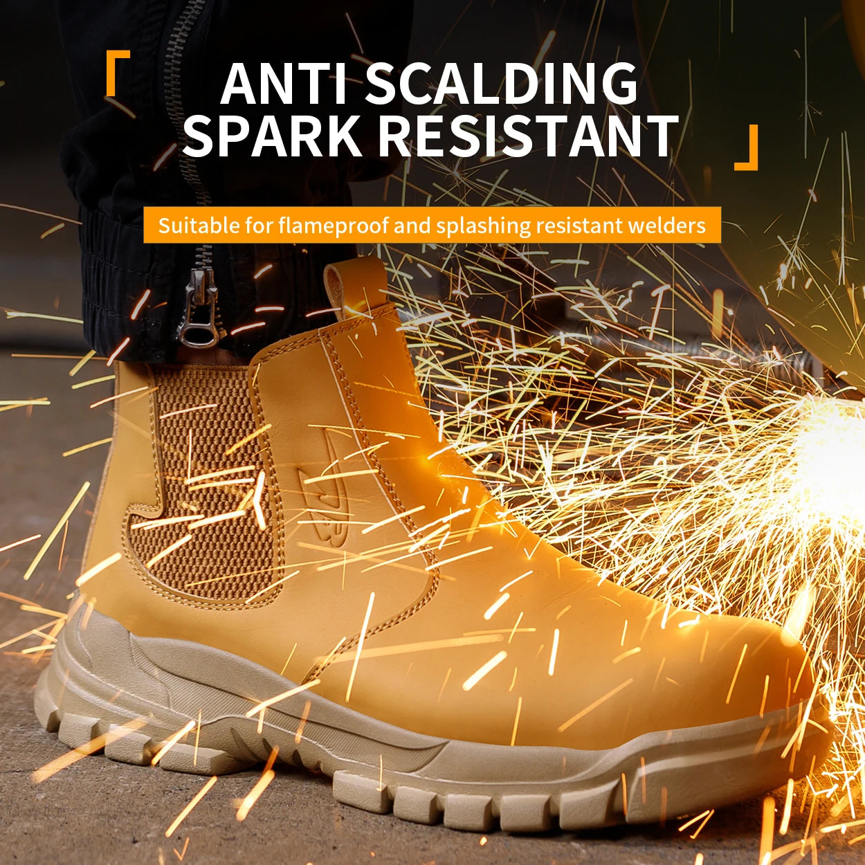 Waterproof Men's Safety Work Boots Steel Toe Shoes Anti Impact And Anti-Puncture Outdoor Adventure Hiking - Wild Frontier Gear LLC